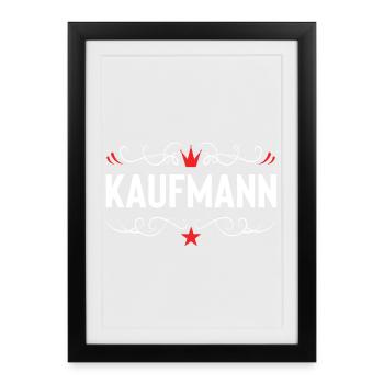 Kaufmann Beruf - Gerahmtes Poster (27 × 37 cm) - Schwarz - Vorne