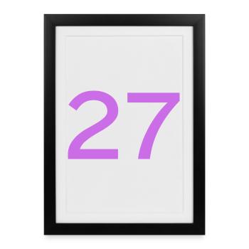 27 - Framed poster (27 × 37 cm) - black - Front