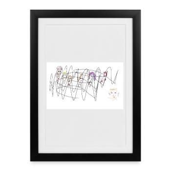 Acrock - Affiche encadrée (27 × 37 cm) - noir - Devant