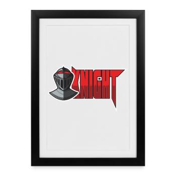 Ritter Knight Gaming E-Sports Logo - Framed poster (27 × 37 cm) - black - Front