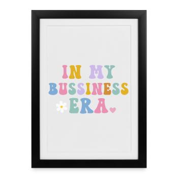 In My Business Era Entrepreneur - Framed poster (27 × 37 cm) - black - Front