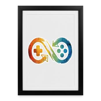 Invinity Controller - Framed poster (27 × 37 cm) - black - Front