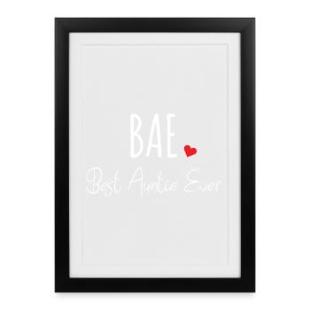 Best Auntie Ever - Framed poster (27 × 37 cm) - black - Front