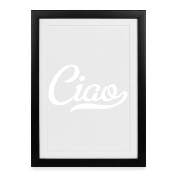 Ciao - Framed poster (27 × 37 cm) - black - Front