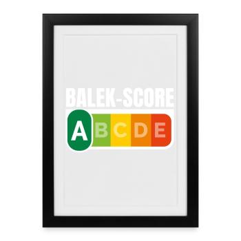 BALEK-SCORE - Humour noir - Affiche encadrée (27 × 37 cm) - noir - Devant