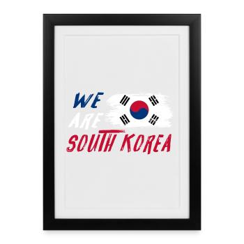 Nous sommes la Corée du Sud - Affiche encadrée (27 × 37 cm) - noir - Devant