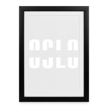 Oslo - Affiche encadrée (27 × 37 cm) - noir - Devant