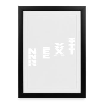 PROCHAIN - Affiche encadrée (27 × 37 cm) - noir - Devant