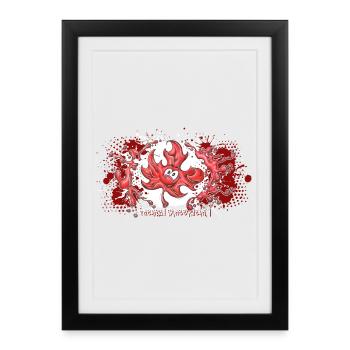Canada Love - Framed poster (27 × 37 cm) - black - Front