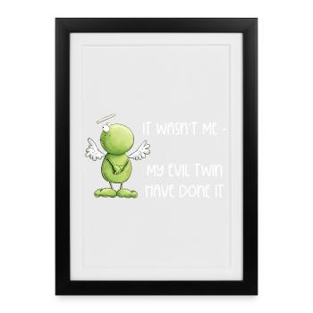Frog Angel Innocence - Framed poster (27 × 37 cm) - black - Front
