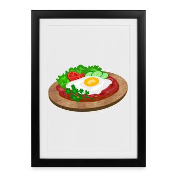 Strammer Max - Framed poster (27 × 37 cm) - black - Front