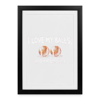 Baseball humour Citation sincère T-Shirt - Affiche encadrée (27 × 37 cm) - noir - Devant
