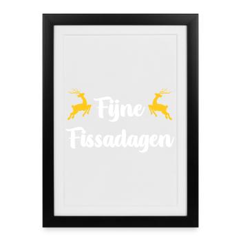 Jours heureux Fissa - Affiche encadrée (27 × 37 cm) - noir - Devant