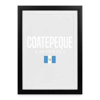 Coatepeque Guatemala Guatemalteken - Framed poster (27 × 37 cm) - black - Front
