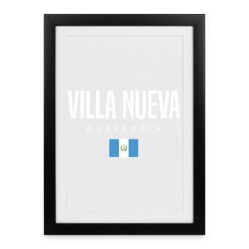 Villa Nueva Guatemala Guatemalteken - Framed poster (27 × 37 cm) - black - Front