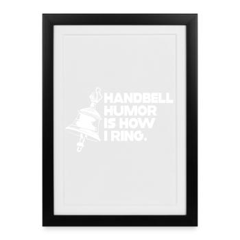 Choir Music Instrument Handbell Choir - Framed poster (27 × 37 cm) - black - Front