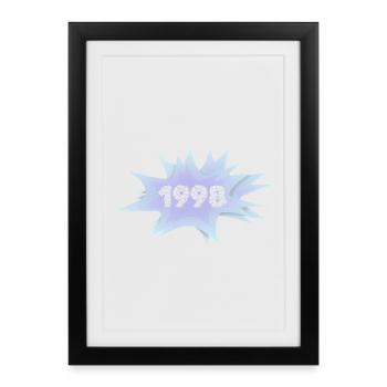 1998 - Framed poster (27 × 37 cm) - black - Front