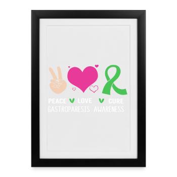 Intestinal disease Gastroparesis - Framed poster (27 × 37 cm) - black - Front