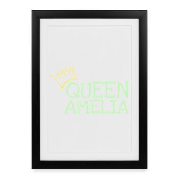 Amelia - Framed poster (27 × 37 cm) - black - Front