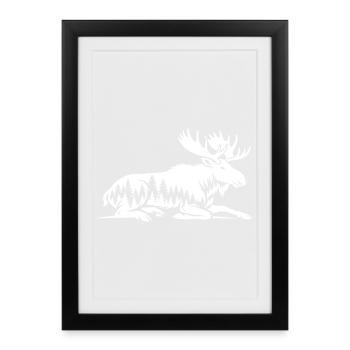 Élan - Affiche encadrée (27 × 37 cm) - noir - Devant