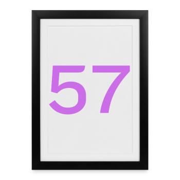57 - Affiche encadrée (27 × 37 cm) - noir - Devant
