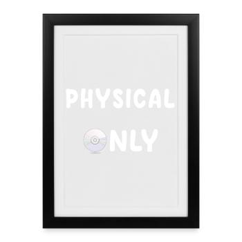 no disc no buy - Framed poster (27 × 37 cm) - black - Front