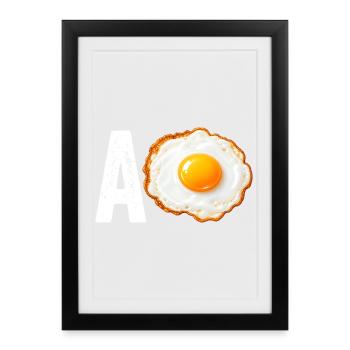 A Huevo. Funny Mexican Hispanic Sla - Framed poster (27 × 37 cm) - black - Front