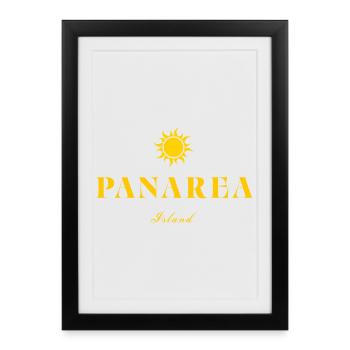 Panarea Island Sun - Framed poster (27 × 37 cm) - black - Front