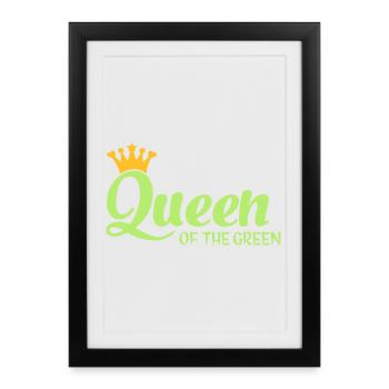 Queen of the Green - Framed poster (27 × 37 cm) - black - Front