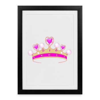 Tu es la princesse! - Affiche encadrée (27 × 37 cm) - noir - Devant