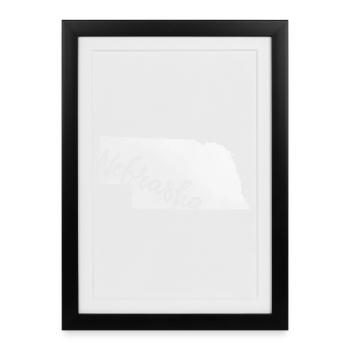 Nebraska - Gerahmtes Poster (27 × 37 cm) - Schwarz - Vorne