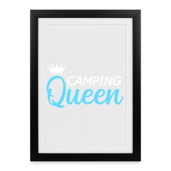 Camping Campen - Framed poster (27 × 37 cm) - black - Front