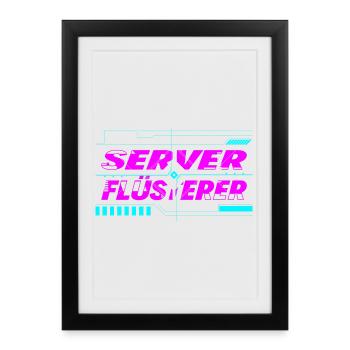 Server Whisperer - Framed poster (27 × 37 cm) - black - Front