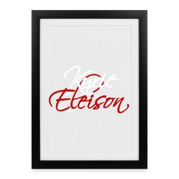 Kyrie Eleison (dark) - Framed poster (27 × 37 cm) - black - Front