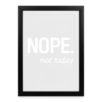 Conception de citation inspirante minimaliste - Affiche encadrée (27 × 37 cm) - noir - Devant