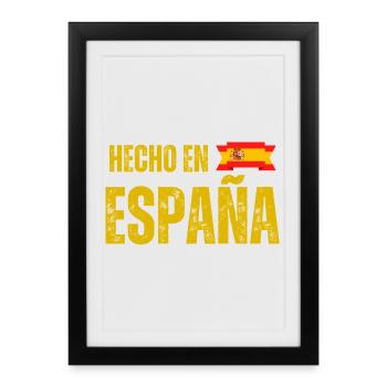 Made in Spain, Spanish pride - Framed poster (27 × 37 cm) - black - Front