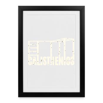 Callisthénie - Affiche encadrée (27 × 37 cm) - noir - Devant