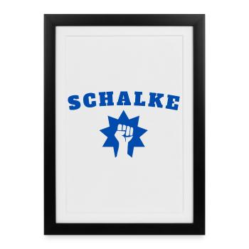 Schalke - Affiche encadrée (27 × 37 cm) - noir - Devant