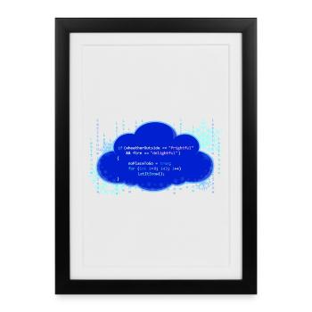 LetItSnow(); - Framed poster (27 × 37 cm) - black - Front