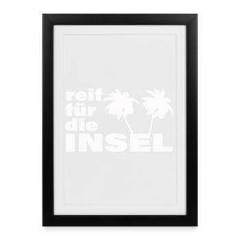 READY FOR THE ISLAND - Framed poster (27 × 37 cm) - black - Front