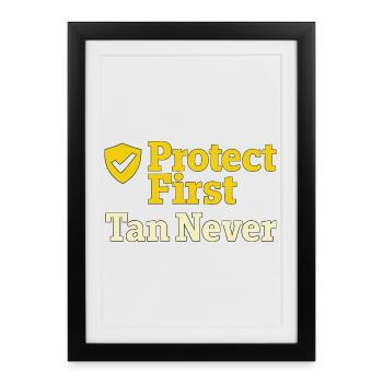 Culture SPF Identité Soins de la peau Humour - Affiche encadrée (27 × 37 cm) - noir - Devant