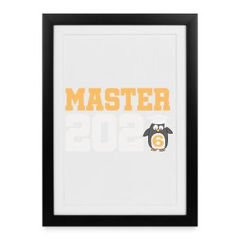 Master 2026 Graduation Graduation - Framed poster (27 × 37 cm) - black - Front
