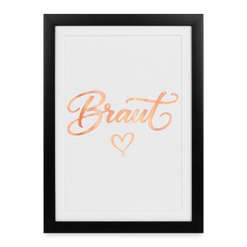 Enterrement de vie de garçon T-shirt féminin Enterrement de vie de garçon - Affiche encadrée (27 × 37 cm) - noir - Devant