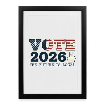 Vote 2026 USA Midterm Election - Framed poster (27 × 37 cm) - black - Front