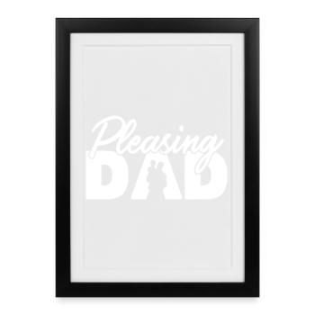 Esthétique plaisante Typographie Slogan minimaliste - Affiche encadrée (27 × 37 cm) - noir - Devant