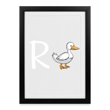 Rente - Gerahmtes Poster (27 × 37 cm) - Schwarz - Vorne