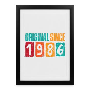 Original depuis 1986 - Affiche encadrée (27 × 37 cm) - noir - Devant