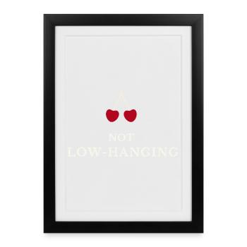 Cherries: Courage to achieve higher performance - Framed poster (27 × 37 cm) - black - Front