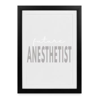 Future Nurse Anesthetist CRNA Student Gift - Framed poster (27 × 37 cm) - black - Front
