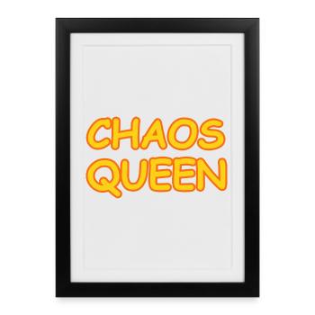 CHAOS QUEEN - Framed poster (27 × 37 cm) - black - Front